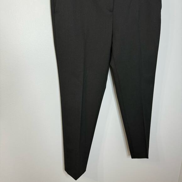 Sandro Velvet Waistband Slim Pants Charcoal Black Tuxedo touch Sz 10 - Picture 4 of 12